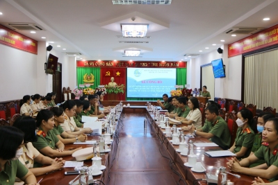 Lễ công bố và trao quyết định chuẩn y các chức danh Hội phụ nữ Công an tỉnh nhiệm kỳ (2021 – 2026)