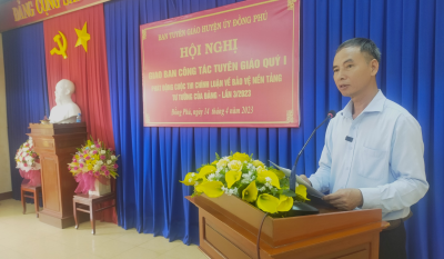 Đồng Phú tổ chức giao ban công tác Tuyên giáo quý I/2023