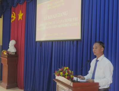 Đồng Phú khai giảng lớp bồi dưỡng LLCT khóa 1.2023