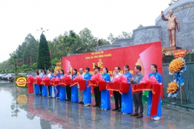 Công an tỉnh: Khánh thành tượng đài Chủ tịch Hồ Chí Minh và hội trường Công an tỉnh Bình Phước