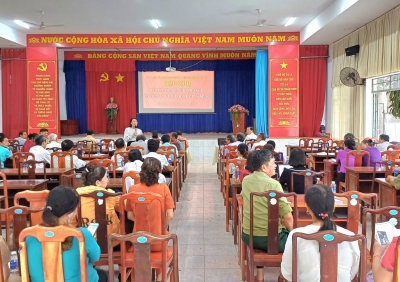 Phối hợp thị xã Chơn Thành tuyên truyền chính sách bảo hiểm năm 2023 trên địa bàn phường Minh Hưng