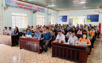 Hội nghị tuyên truyền chính sách pháp luật về Bảo hiểm Xã hội, Bảo hiểm Y tế năm 2024 tại xã Lộc Hòa