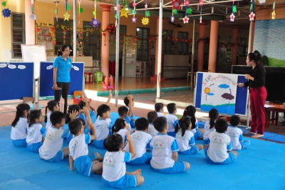Hội giảng giáo dục lấy trẻ làm trung tâm và giáo dục STEM tại Trường mầm non Thuận Phú