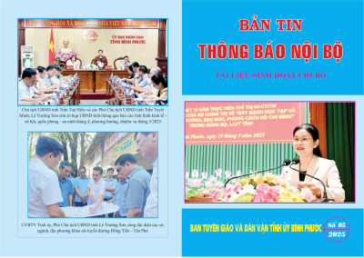THÔNG BÁO NỘI BỘ SỐ THÁNG 5/2025