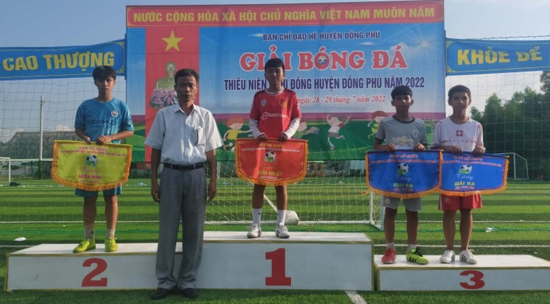 Tân Phú vô địch giải bóng đá thiếu niên, nhi đồng huyện Đồng Phú năm 2022