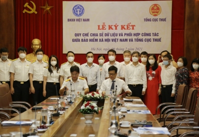 Bảo hiểm xã hội Việt Nam và Tổng cục Thuế ký Quy chế chia sẻ dữ liệu và phối hợp công tác giữa hai Ngành