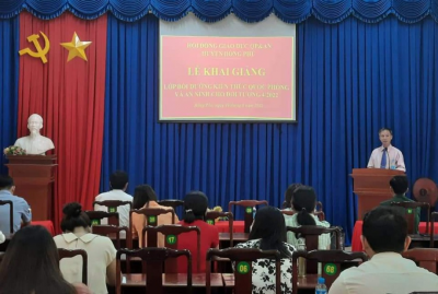 Đồng Phú: khai giảng lớp bồi dưỡng kiến thức quốc phòng và an ninh đối tượng 4