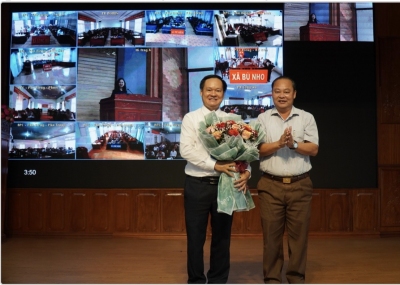 332 cán bộ, đảng viên huyện Phú Riềng dự Hội nghị Thông tin thời sự lần thứ nhất năm 2023