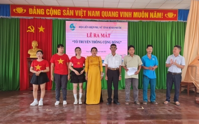 Ra mắt "Tổ truyền thông cộng đồng" tại thôn 6, xã Long Tân, huyện Phú Riềng