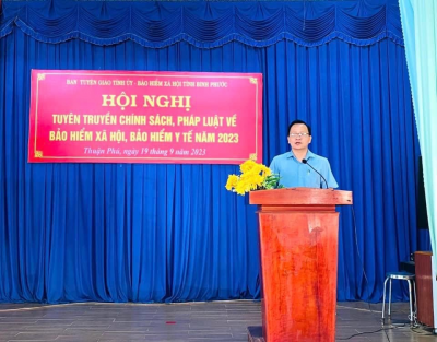 Tuyên truyền, phổ biến chính sách, pháp luật về bảo hiểm tại xã Thuận Phú, huyện Đồng Phú