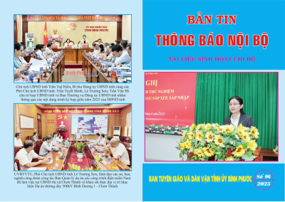 THÔNG BÁO NỘI BỘ SỐ THÁNG 6/2025
